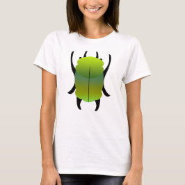 Camiseta Escaravelho com Gradiente Verde e Turquesa