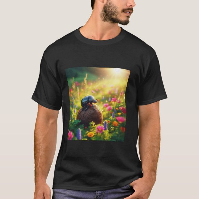 Camiseta Escaravelho - Fezes na sua vida - Rolar (Frente)