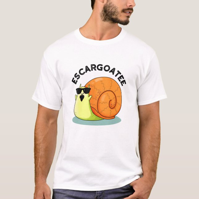 Camiseta Escargoatee Funny Snail Escargot Pun (Frente)