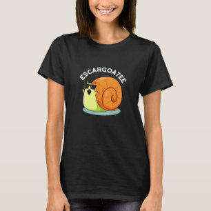 Camiseta Escargoatee Funny Snail Escargot Pun Dark BG
