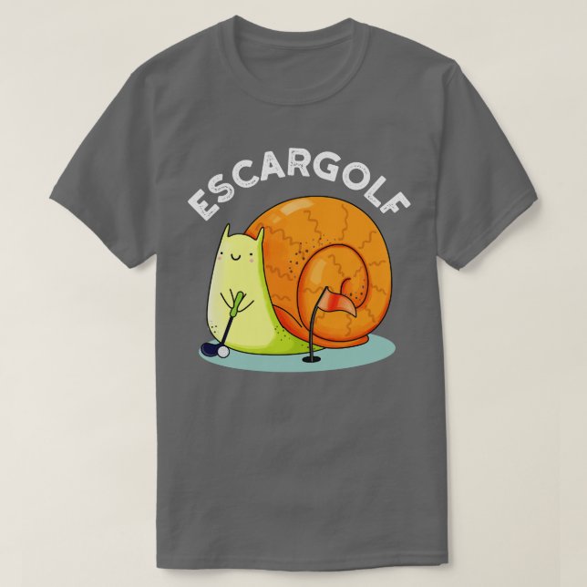 Camiseta Escargolf Cute Escargot Snail 1 (Frente do Design)