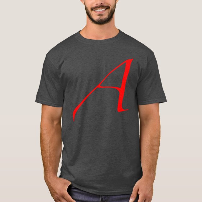 Camiseta Escarlate ateu um t-shirt (Frente)