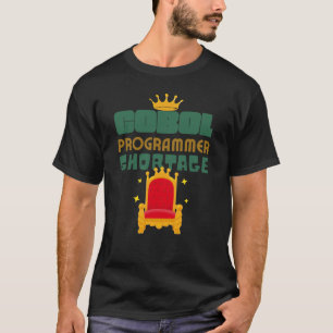 Camiseta Escassez de programadores Cobol