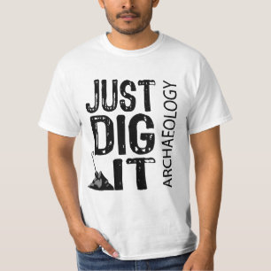Camiseta Escavação da arqueologia ele