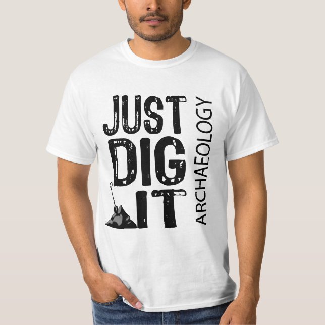 Camiseta Escavação da arqueologia ele (Frente)