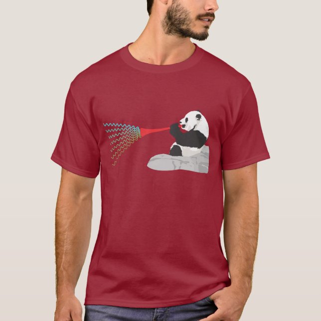 Camiseta Escavação Vuvuzelas das pandas (Frente)