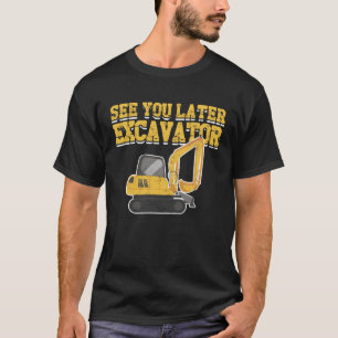 Camiseta Escavadeira Crianças Meninos Excavadeira Criança E