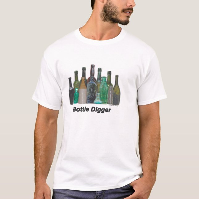 Camiseta Escavador da garrafa (Frente)