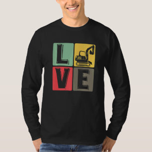 Camiseta Escavador de Driver do Trabalhador de Construção
