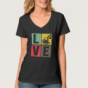 Camiseta Escavador de Driver do Trabalhador de Construção