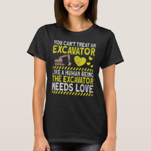 Camiseta Escavador de máquinas pesadas pelo operador de máq