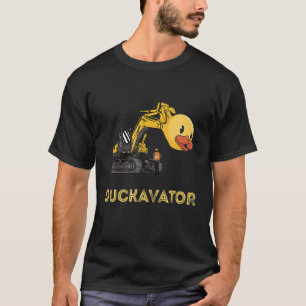 Camiseta Escavador de Pato de Borracha Local de Construção