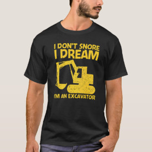 Camiseta Escavador legal Para Homens Ópera De Equipamento P