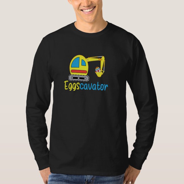 Camiseta Escavadora de Ovos de Páscoa do Eggscavator Escava (Frente)
