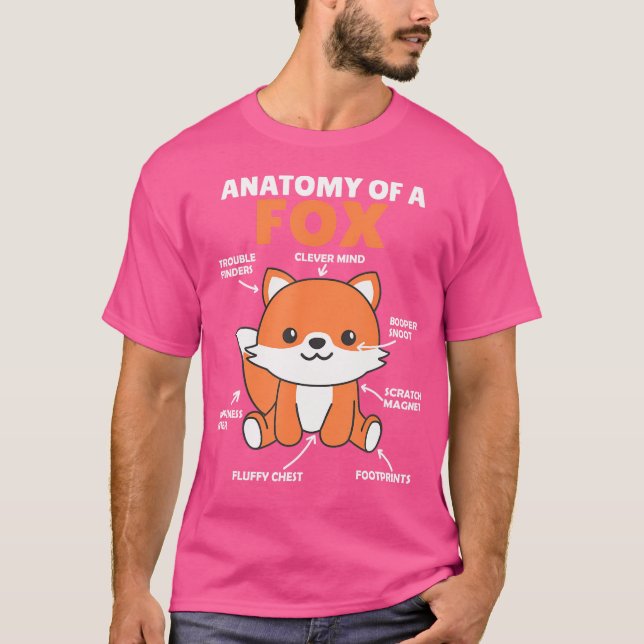 Camiseta Esclarecimento À Raposa Da Raposa Anatomia De Rapo (Frente)