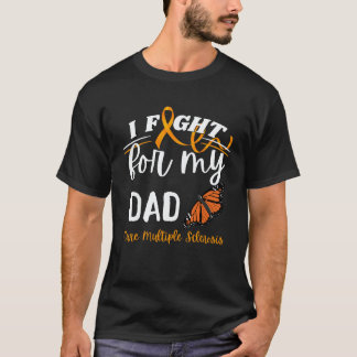 Camiseta Esclerose Múltipla Conscientização Pai Cura Monarc
