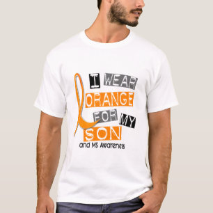 Camiseta Esclerose múltipla do MS eu visto a laranja para
