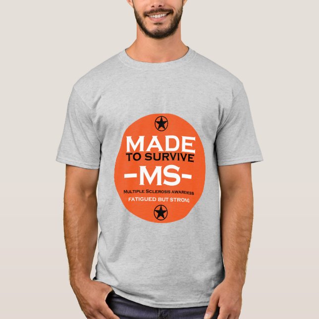 Camiseta Esclerose múltipla Perícia de Sobrevivência (Frente)