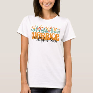 Camiseta esclerose múltipla Sensibilização da EM flor selva
