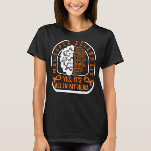 Camiseta Esclerose Múltipla Tudo Na Minha Cabeça, Faixa Lar