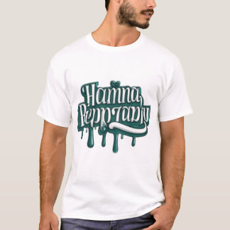 Camiseta Escoamento da Tipografia e T-Shirt
