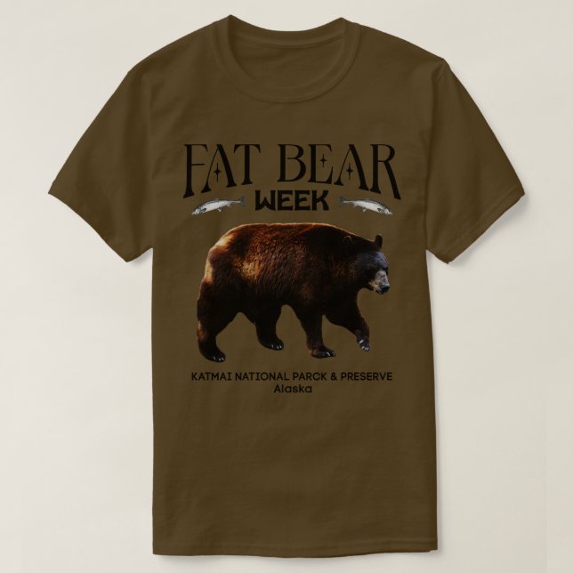 Camiseta Escoamento do Urso Gordo Semana 2024 (Frente do Design)