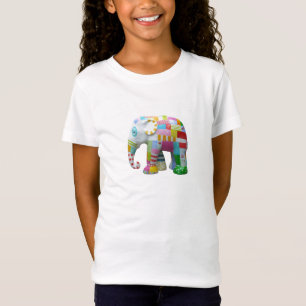 Camiseta Escoamento retro elefante-cônico