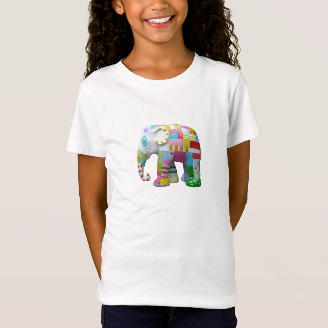 Camiseta Escoamento retro elefante-cônico (Frente)
