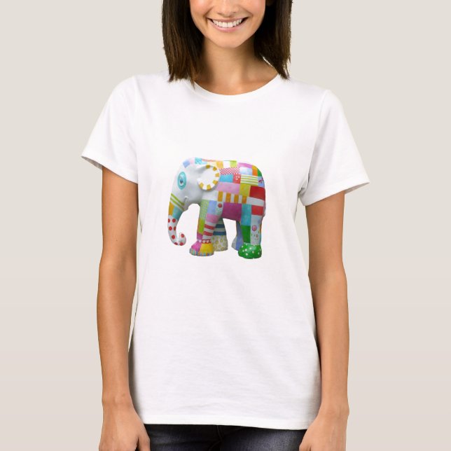 Camiseta Escoamento retro elefante-cônico (Frente)