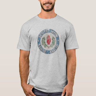 Camiseta Escocês-Irlandês/Ulster-Escocês (design afligido)