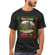 Escocês Kerr Clan Castle Tartan Family T-Shirt