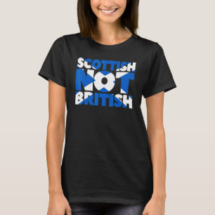 Camiseta Escocês Não Britânico Independência Escocesa Escóc