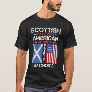 Camiseta Escocês Por Sangue Americano Por Nascimento Patrio