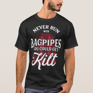 Camiseta Escocês Scotsman Skirt Pipe Banda para músicos