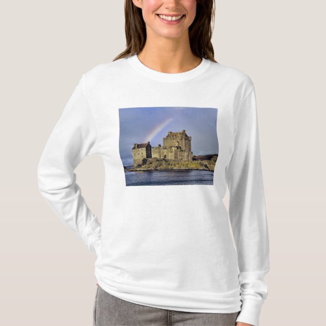 Camiseta Escócia, Highland, Wester Ross, Eilean Donan (Frente)