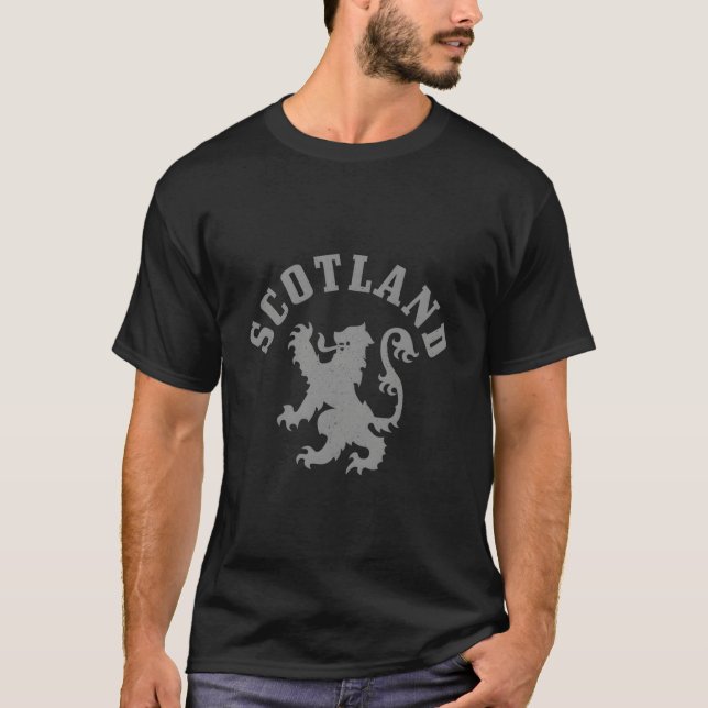 Camiseta Escócia Leão Orgulho Escocês Reino Unido (Frente)