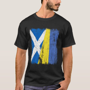 Camiseta Escócia Ucrânia Meia Bandeira Herança Escocesa Ucr