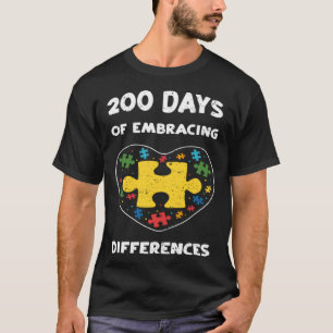 Camiseta Escola 200 Dias Abraçando Diferenças Autismo Cons