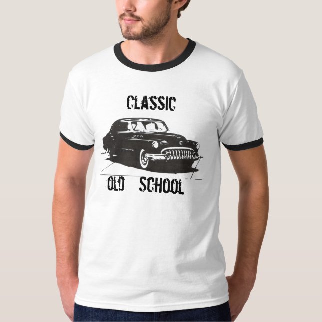 Camiseta escola antiga clássica (Frente)