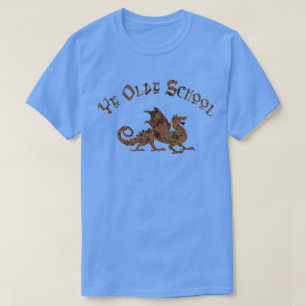 Camiseta Escola Antiga - Dragão Medieval Rei Artur Cavaleir