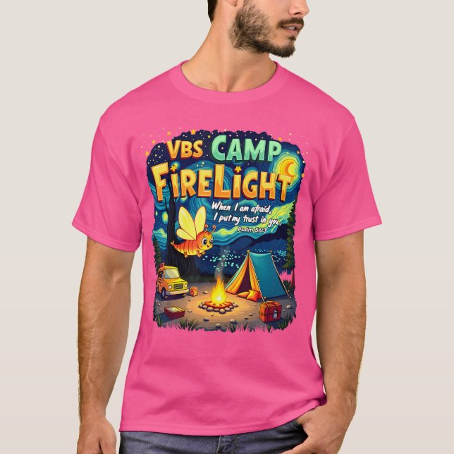 Camiseta Escola de Bíblia do Campo de Fogo de 2025 Vbs (Frente)