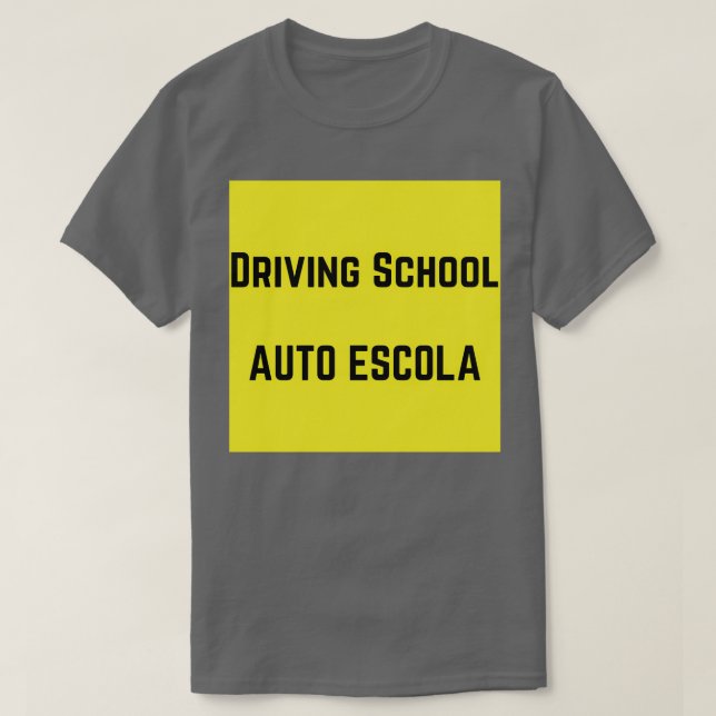 Camiseta Escola de condução (Frente do Design)