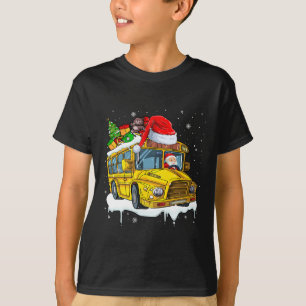 Camiseta Escola de Condução Santa Dirigindo Ônibus Árvore d