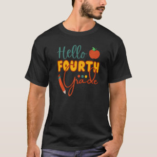 Camiseta Escola de Crianças do 4º ano, Fina, Alô, Chá do 4º