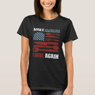 Camiseta Escola de Culinária Cozinha América Chefe de Cozin
