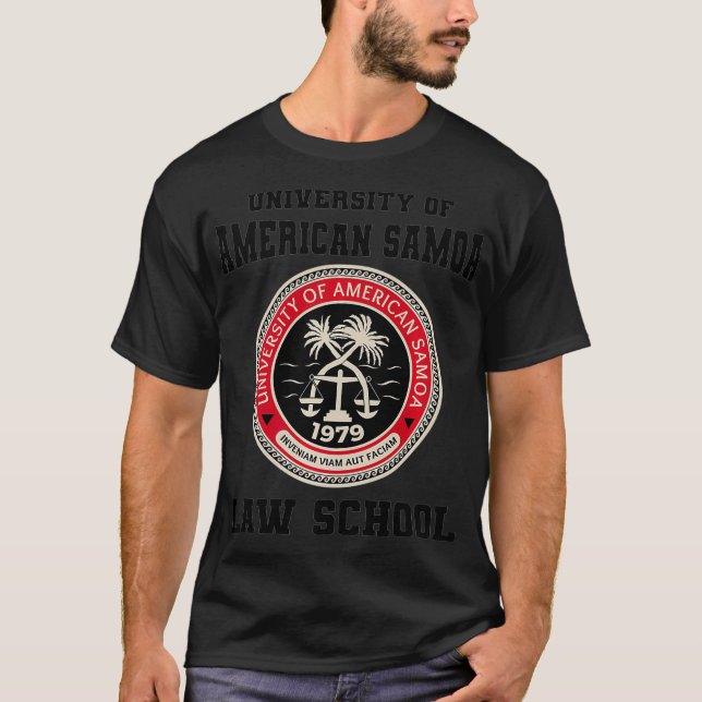 Camiseta Escola de Direito da Universidade de Samoa America (Frente)