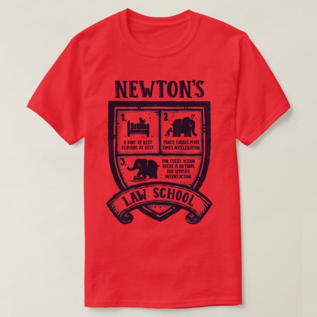 Camiseta Escola de Direito Newtons (Frente do Design)