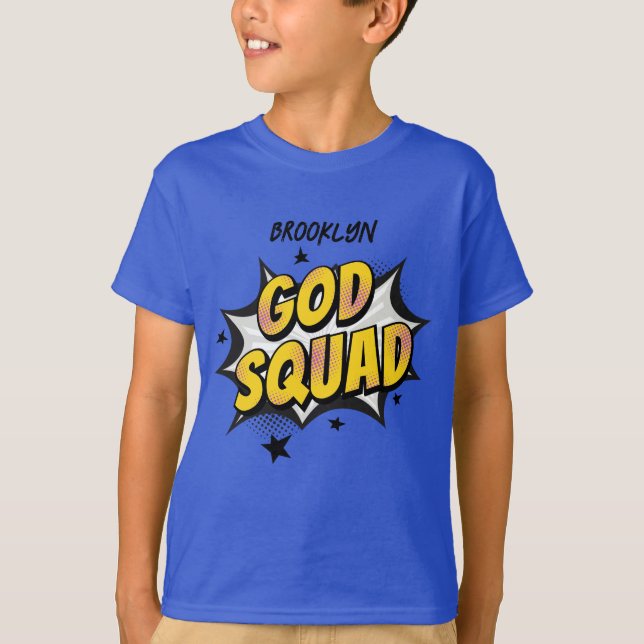 Camiseta Escola de Domingo do Grupo de Jovens Cristão Deus  (Frente)