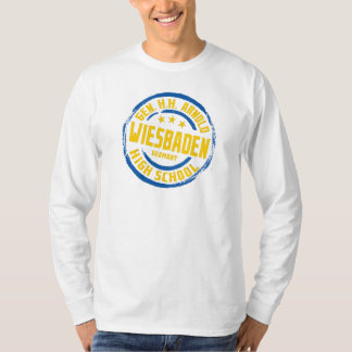 Camiseta Escola de Ensino Médio Gen HH Arnold Azul e Dourad
