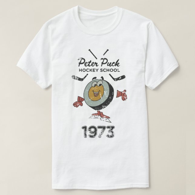 Camiseta Escola de Hóquei Peter Puck (Frente do Design)